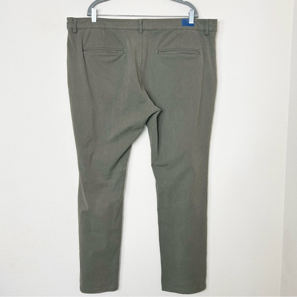 Mugsy Olives Pants Chino Cotton Twill Casual Classic Streetwear Travel Green 42 - Picture 6 of 14